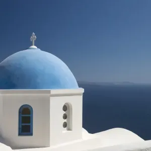 Santorini Oia Church Dome Print Santorini Oia Church Dome Print