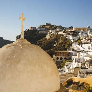 Greek Orthodox church in Fira, Santorini, Greece Greek Orthodox church in Fira, Santorini, Greece