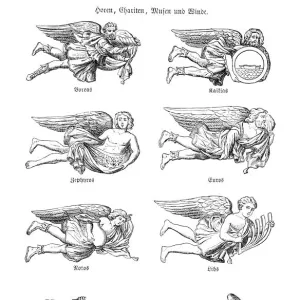 絵画 GOD Wind God and Thunder God/ Flowering Plants of Summer and Autumn