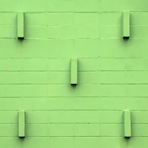 Green Studded Wall Green Studded Wall