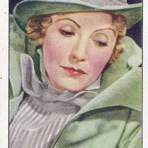 Greta Garbo, My Favorite Part series, Collectible Tobacco Card, 1939 Greta Garbo, My Favorite Part series, Collectible Tobacco Card, 1939