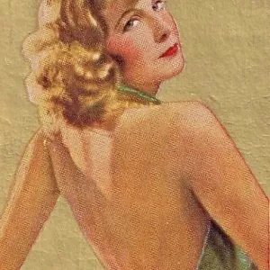Greta Garbo, Movie Stars series, collectible cigarette card, 1934 Greta Garbo, Movie Stars series, collectible cigarette card, 1934