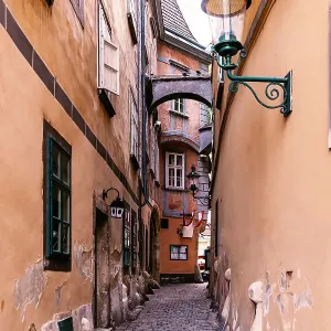 Griechengasse Narrow Alley Print in Vienna Old Town
