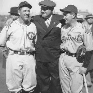 Grimm, Ruth, & Cochrane At The 1935 World Series