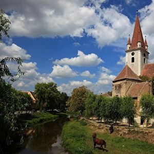 Grossau fortified church, built in 1498. Cristian, German Grossau or Grossau, Saxon Grissau, is a village in Transylvania, Romania