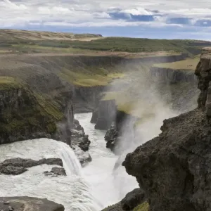 Gullfoss, Golden Falls, near Reykjavik, Iceland, Scandinavia, Europe Gullfoss, Golden Falls, near Reykjavik, Iceland, Scandinavia, Europe