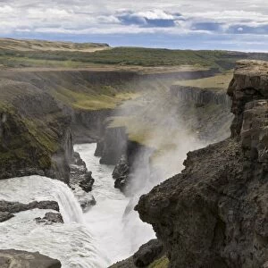 Gullfoss, Golden Falls, near Reykjavik, Iceland, Scandinavia, Europe
