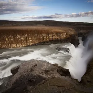Cascada de Gullfoss, Circuito Dorado, Sur de Islandia, Islandia, Europa. Cascada de Gullfoss, Circuito Dorado, Sur de Islandia, Islandia, Europa.