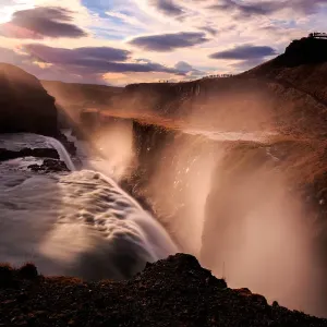 Cascada de Gullfoss, Islandia. Cascada de Gullfoss, Islandia.