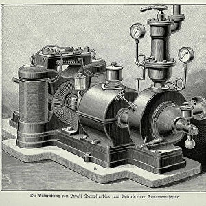 Gustaf de Laval steam turbine, Victorian Swedish engineering, 1890s, 19th Century history technology