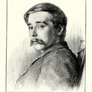 H.G. Wells Portrait Print, 1899 H.G. Wells Portrait Print, 1899