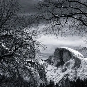 Half Dome in Winter, Yosemite Valley