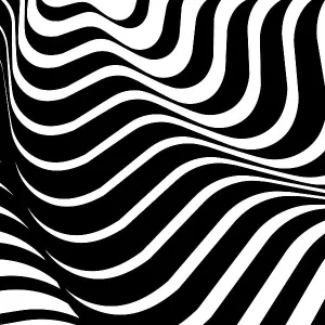 Halftone Print of Wavy Lines Halftone Print of Wavy Lines