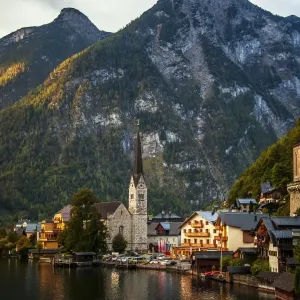 Hallstatt Village Print, Salzkammergut Region, Austria Hallstatt Village Print, Salzkammergut Region, Austria