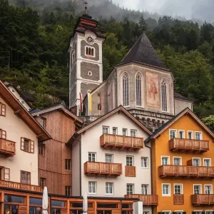 Hallstatt Village Print, Austria Hallstatt Village Print, Austria