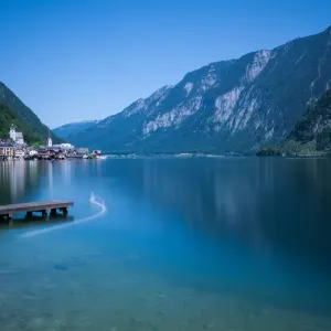 Hallstatter see long exposure reflection Hallstatter see long exposure reflection