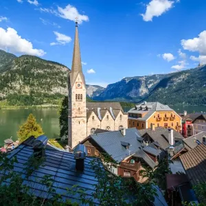 Hallstatt Village Print, Salzkammergut Austria Hallstatt Village Print, Salzkammergut Austria