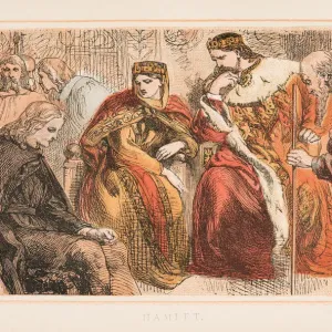 Hamlet by Shakespeare engraving 1870 Hamlet by Shakespeare engraving 1870