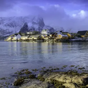Hamnoy Fishing Village in Winter Hamnoy Fishing Village in Winter