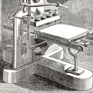 Hand printing press