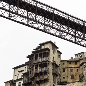 Hanging houses and bridge of iron, Cuenca, Castilla La Mancha, Spain