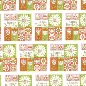 Happy Birthday Floral Pattern Happy Birthday Floral Pattern
