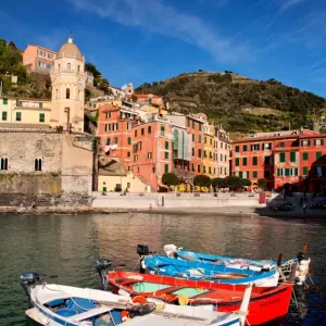 Vernazza Harbour Colour Print