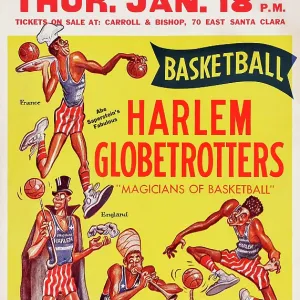 Harlem Globetrotters At The San Jose Civic Auditorium
