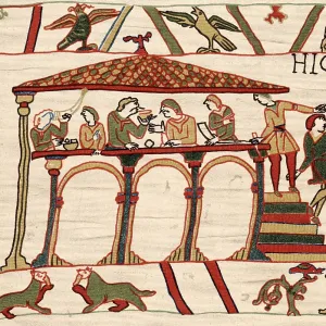 Harold II and Men Feasting Print Harold II and Men Feasting Print