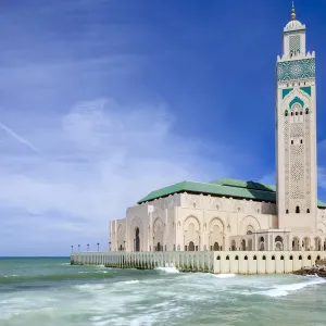 The Hassan II Mosque in Casablanca