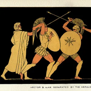 Hector and Ajax separated by the Heralds