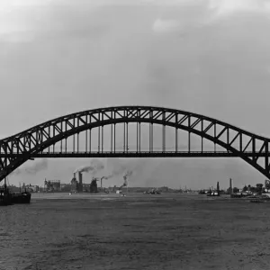 Hell Gate Bridge In Queens, mid 20th Century Hell Gate Bridge In Queens, mid 20th Century