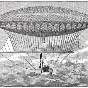 Henri Giffard's first steam dirigible balloon, September, 24 - 1852 Henri Giffard's first steam dirigible balloon, September, 24 - 1852