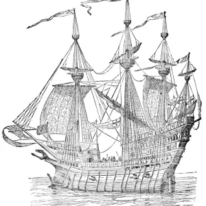 Henry Grace A Dieu (Great Harry), Flagship of Henry VIIIs Naval Fleet - 16th Century Henry Grace A Dieu (Great Harry), Flagship of Henry VIIIs Naval Fleet - 16th Century