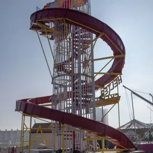 Herne Bay Pier Helter Skelter, Kent, England Herne Bay Pier Helter Skelter, Kent, England