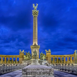 Heroess Square and Millennium Monument in Budapest