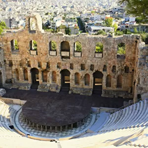 The Acropolis of Athens Photographic Print Collection: Odeon of Herodes Atticus Theatre