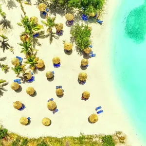 High Angle of View of Antigua - Leeward Islands, Antigua & Barbuda High Angle of View of Antigua - Leeward Islands, Antigua & Barbuda