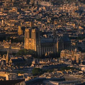 High angle view of Notre dame High angle view of Notre dame