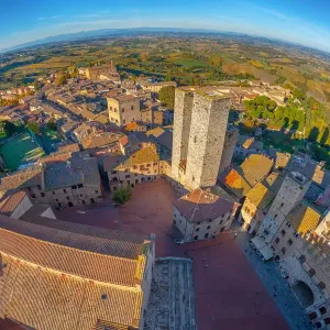 San Gimignano High Angle View Print San Gimignano High Angle View Print