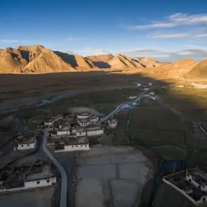 Tingri Village High Angle Print Tingri Village High Angle Print