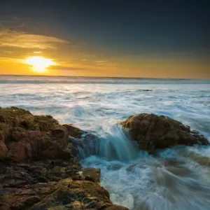 High Tide McClure Beach Print, Point Reyes National Seashore Landscape High Tide McClure Beach Print, Point Reyes National Seashore Landscape