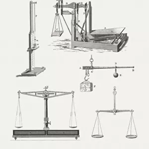 Historical scales, wood engravings, published in 1880