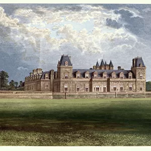 History English Architecture, manor house, Stevenstone house, Devon, 19th Century Landscape Art