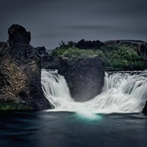 Hjalparfoss Waterfall, Iceland