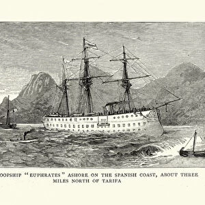 HMS Euphrates Royal Navy Troopship, 1884