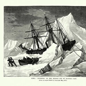 HMS Intrepid in the Middle Ice of Baffins Bay