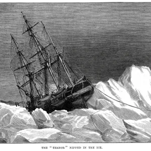 HMS Terror trapped in the Ice