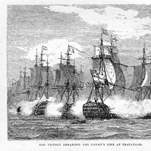 HMS Victory at the Battle of Trafalgar