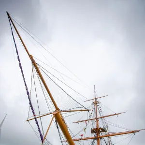 HMS Warrior 1860 docked by the Portsmouth Historic Dockyard